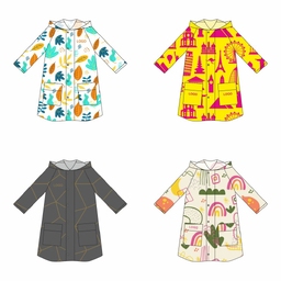 Дождевик классический RainCoat Premium на заказ, разноцветный, M/L для нанесения логотипа