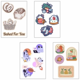 Объемные наклейки под смолой Sticker Pack на заказ для нанесения логотипа