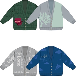 Кардиган Cozy Knit Grand на заказ, акрил, размер S/M для нанесения логотипа