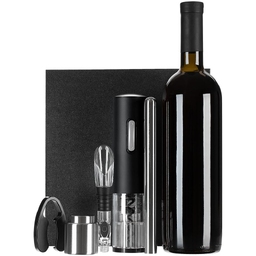 Винный набор Wine Diesel, черный для нанесения логотипа