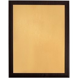 Плакетка Plaque XL, венге с золотистой пластиной для нанесения логотипа