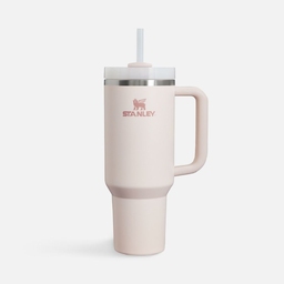 Термокружка Quencher H2.0 1180 с трубочкой, розовая для нанесения логотипа