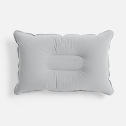 Надувная подушка Pillowish, серая для нанесения логотипа