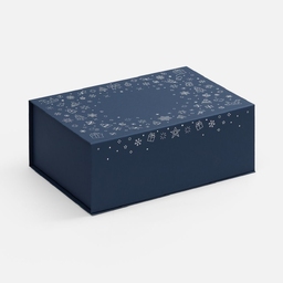 Коробка Snowlace, синяя для нанесения логотипа