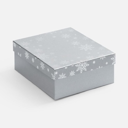 Коробка Wintry, серебристая для нанесения логотипа