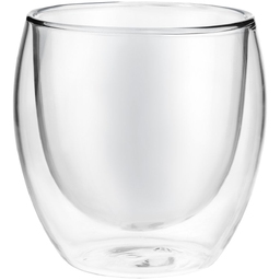 Стакан с двойными стенками Glass Bubble, бесцветный для нанесения логотипа