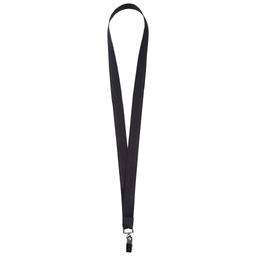 Лента для бейджа Neckband, черная для нанесения логотипа