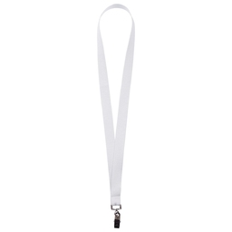 Лента для бейджа Neckband, белая для нанесения логотипа