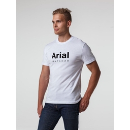 Футболка Arial обитания, белая, размер S для нанесения логотипа