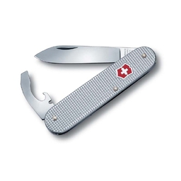 Нож перочинный VICTORINOX Bantam Alox, 84 мм, 5 функций, алюминиевая рукоять, серебристый для нанесения логотипа