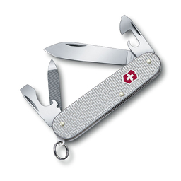 Нож перочинный VICTORINOX Cadet Alox, 84 мм, 9 функций, алюминиевая рукоять, серебристый для нанесения логотипа