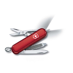 Нож-брелок VICTORINOX Signature Lite, 58 мм, 7 функций, красный для нанесения логотипа