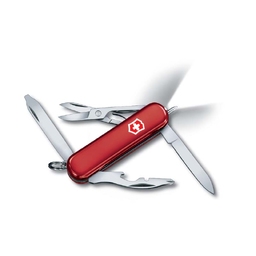 Нож-брелок VICTORINOX Midnight Manager, 58 мм, 10 функций, красный для нанесения логотипа