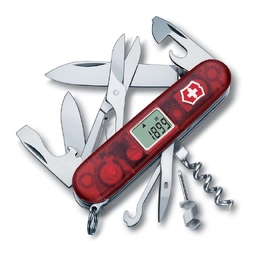 Нож перочинный VICTORINOX Traveller, 91 мм, 27 функций, полупрозрачный красный для нанесения логотипа