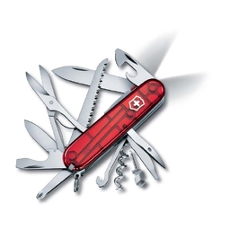 Нож перочинный VICTORINOX Huntsman Lite, 91 мм, 21 функция, полупрозрачный красный для нанесения логотипа