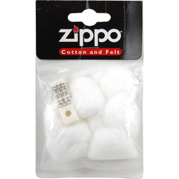 Сменная вата для зажигалок Zippo, в комплекте вата и фетровая подкладка, в пакете с подвесом для нанесения логотипа