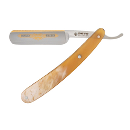 Бритва опасная Dovo, ручка - африканский коровий рог, 5/8", 1/1 для нанесения логотипа