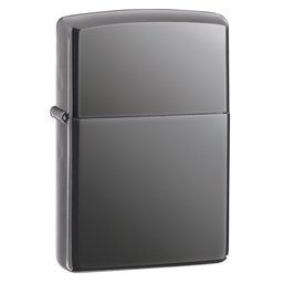 Зажигалка ZIPPO классическая с покрытием черный лед | Classic Black Ice®, латунь/сталь, чёрная, глянцевая, 38x13x57 мм для нанесения логотипа