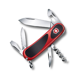 Нож перочинный VICTORINOX Evolution 10, 85 мм, 13 функций, красный с чёрными вставками для нанесения логотипа