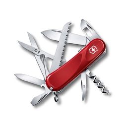 Нож перочинный VICTORINOX Evolution S17, 85 мм, 15 функций, с фиксатором лезвия, красный для нанесения логотипа