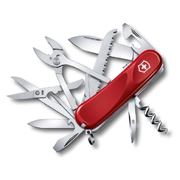 Нож перочинный VICTORINOX Evolution S52, 85 мм, 20 функций, с фиксатором лезвия, красный для нанесения логотипа