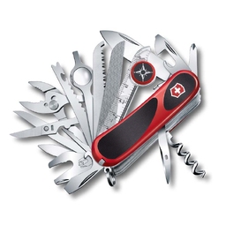 Нож перочинный VICTORINOX EvoGrip S54, 85 мм, 32 функции, с фиксатором лезвия, красный/чёрный для нанесения логотипа
