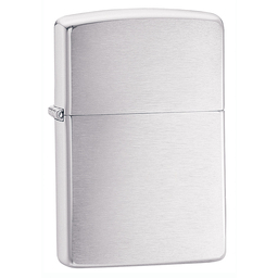 Зажигалка ZIPPO классическая с покрытием матовый хром | Classic Brushed Chrome, латунь/сталь, серебристая, матовая, 38x13x57 мм для нанесения логотипа