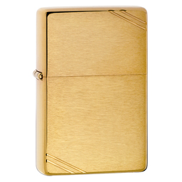 Зажигалка ZIPPO Винтажная 1937 года с покрытием матовая латунь | 1937 Vintage™ Brushed Brass, латунь/сталь, золотистая, 38x13x57 мм