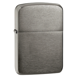 Зажигалка ZIPPO Реплика 1941 года с покрытием черный лед | 1941 Replica™ Black Ice ®, латунь/сталь, чёрная, глянцевая, 38x13x57 мм для нанесения логотипа