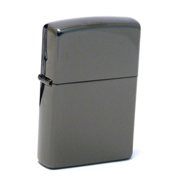 Зажигалка ZIPPO классическая с черным глянцевым покрытием | Classic High Polish Black, латунь/сталь, чёрная, глянцевая, 38x13x57 мм для нанесения логотипа
