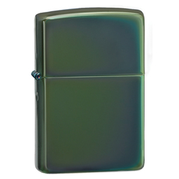 Зажигалка ZIPPO классическая с глянцевым зеленым покрытием | Classic High Polish Green, латунь/сталь, зелёная, глянцевая, 38x13x57 мм для нанесения логотипа