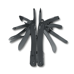 Мультитул VICTORINOX SwissTool Spirit MXBS, 105 мм, 24 функции, чёрный, в нейлоновом чехле для нанесения логотипа