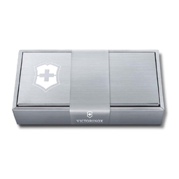 Подарочная коробка VICTORINOX для ножей 84-91 мм толщиной до 5 уровней, картонная, серебристая для нанесения логотипа