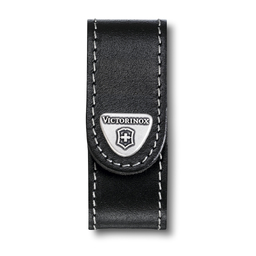 Чехол на ремень VICTORINOX для ножей NailClip 65 мм, на липучке, кожаный, чёрный для нанесения логотипа