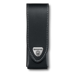 Чехол на ремень VICTORINOX для ножей 111 мм толщиной до 3 уровней, кожаный, чёрный для нанесения логотипа