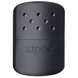 Каталитическая грелка ZIPPO, алюминий с покрытием, чёрная, матовая, на 12 ч, 66x13x99 мм для нанесения логотипа