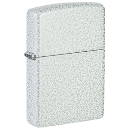 Зажигалка ZIPPO классическая с ледяным покрытием | Classic Glacier, латунь/сталь, белая, матовая, 38x13x57 мм