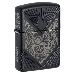 Зажигалка ZIPPO Armor® Коллекционная с черным матовым покрытием | Collectible of the Year Black Matte, латунь/сталь, чёрная, матовая, 38x13x57 мм для нанесения логотипа