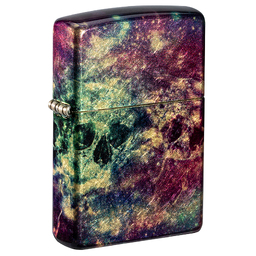 Зажигалка ZIPPO Галактика черепа с покрытием Искусственно состаренная латунь | Galaxy Skull 540 Tumbled Brass, латунь/сталь, разноцветная, 38x13x57 мм для нанесения логотипа