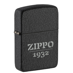 Зажигалка ZIPPO Реплика 1941 года с черным покрытием с кракелюром | 1941 Replica™ Black Crackle, латунь/сталь, черная, матовая, 38x13x57 мм для нанесения логотипа