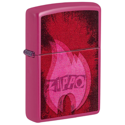 Зажигалка ZIPPO Пульсация с ярко-розовым покрытием | Pulse Frequency, латунь/сталь, малиновая, глянцевая, 38x13x57 мм для нанесения логотипа