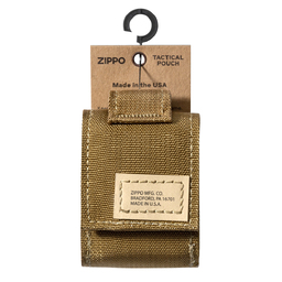 Чехол ZIPPO для широкой зажигалки,нейлон,с нейлоновым фиксатором на ремень, песочный для нанесения логотипа