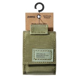 Чехол ZIPPO для широкой зажигалки,нейлон,с нейлоновым фиксатором на ремень, зеленый для нанесения логотипа