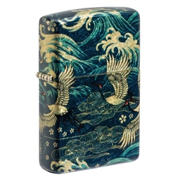Зажигалка ZIPPO Восточный мотив с покрытием Искусственно состаренная латунь на 540 | Eastern 540 Tumbled Brass, латунь/сталь, зеленая, 38x13x57 мм для нанесения логотипа