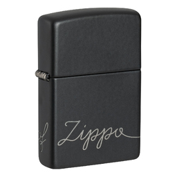 Зажигалка ZIPPO Традиционный дизайн с черным матовым покрытием | Zippo Design Black Matte, латунь/сталь, черная, матовая, 38x13x57 мм для нанесения логотипа