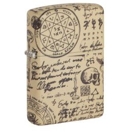 Зажигалка ZIPPO Алхимия с матовым покрытием на 540 | Alchemy Design 540 Matte, латунь/сталь, бежевая, матовая, 38x13x57 мм для нанесения логотипа
