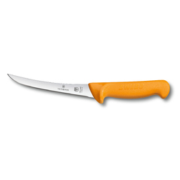 Нож обвалочный VICTORINOX Swibo с изогнутым лезвием 16 см, жёлтый для нанесения логотипа