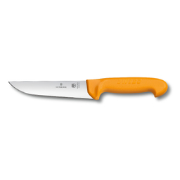 Нож мясника / нож для забоя VICTORINOX Swibo с лезвием 18 см, жёлтый для нанесения логотипа