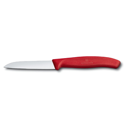 Нож для овощей VICTORINOX SwissClassic, 8 см, красный для нанесения логотипа