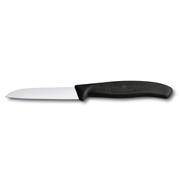 Нож для овощей VICTORINOX SwissClassic, 8 см, чёрный для нанесения логотипа